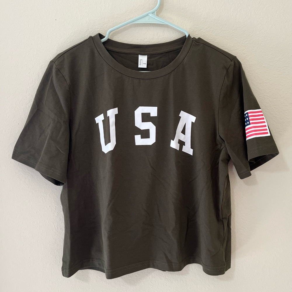USA Crop Top Shirt